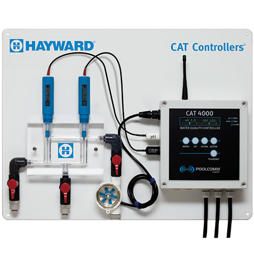 Hayward CAT Controllers CAT 4000 Professional Package with WiFi Transceiver, PH/ORP Sensors, Wi-Fi & Cellular, Commercial Pool  