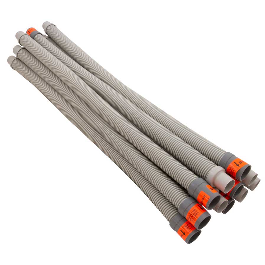 Hayward 1m Leader Hose, Gray, 12/Pack  