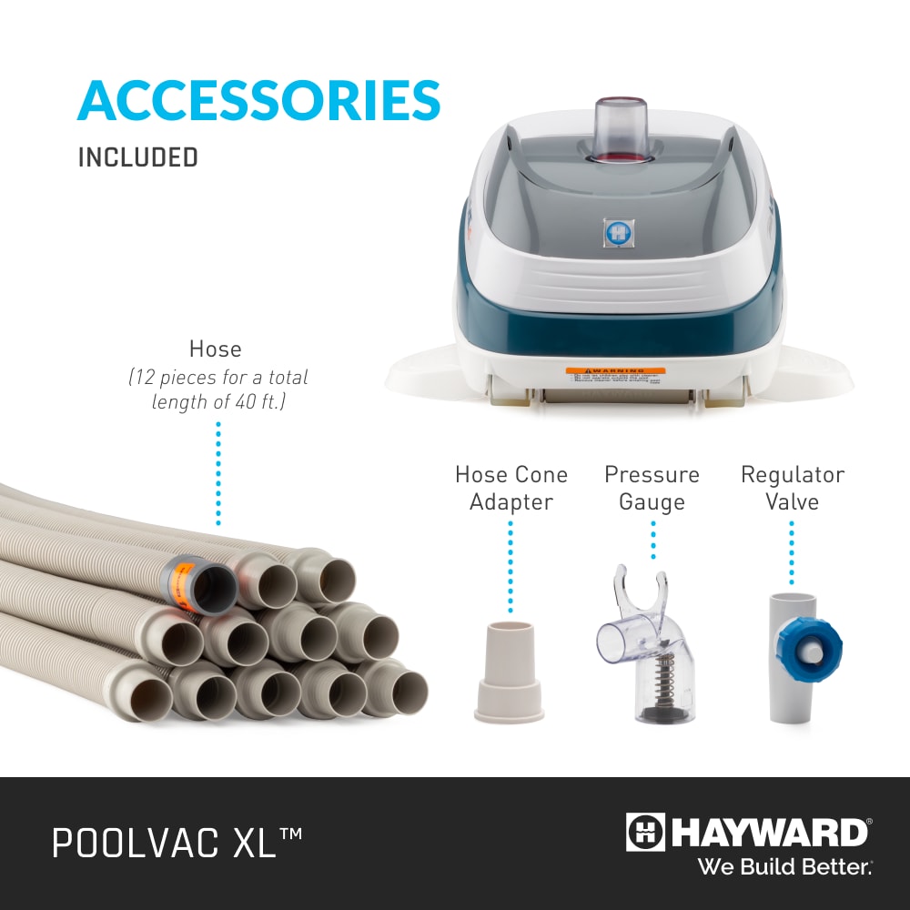 Hayward Pool VAC XL Suction Cleaner 40' Hose, Concrete Pools W32025ADC image 4