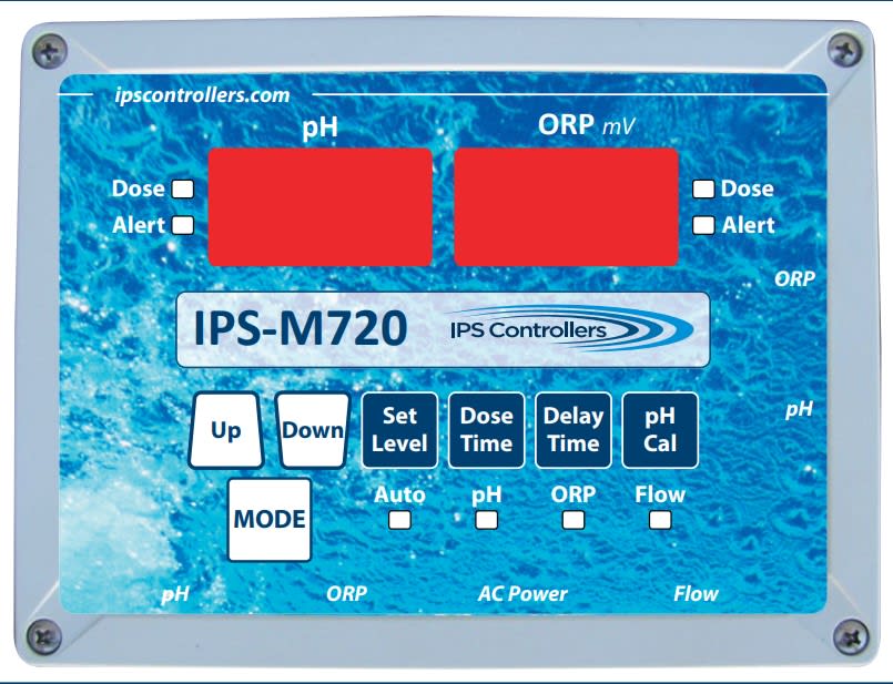 Ips M720 Ph & Orp Controller Includes Controller, Flow Cell, Sensors, Tubing, Fittings, In-Line Filter And Mounting Board - product image