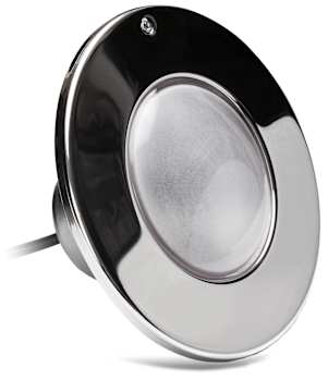 J&J Electronics PureWhite LED Pool Fixture, 300W Equiv, 120V, 87W, 2400Lm, 6500K White, 30ft Cord, SwimQuip  LPL-F5W-120-100-PSQ