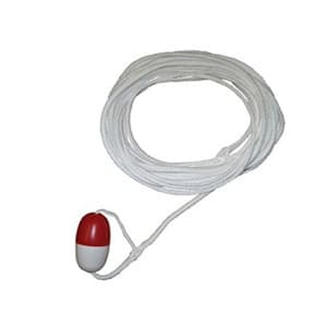 Kemp Usa 60' Throw Rope With Float And Ring Buoy Holder - product image