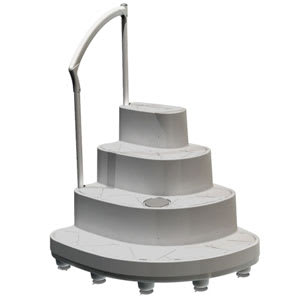 Innovaplas Majestic ABG Step w/ 1 PVC Handrail and Ballast - product image