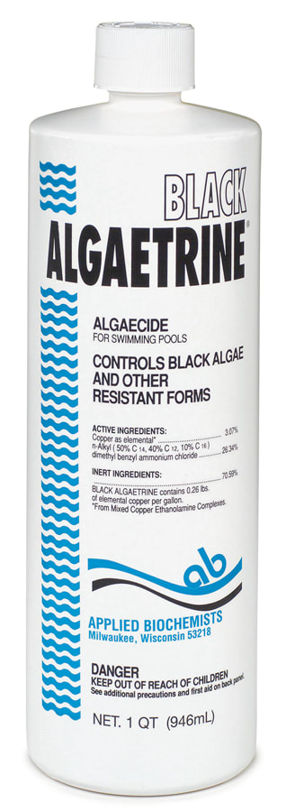 Applied Bio Black Algaetrine Algaecide, 1 Quart Bottle, 12/Case - product image