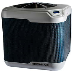 Nirvana FC Series Heat Pump, 138K BTU, 240V, 60HZ, 1 Phase, 255 lbs, 26’’ Variable Speed Smart Fan, Double Titanium Exchanger, 35,000 gallons  FC140