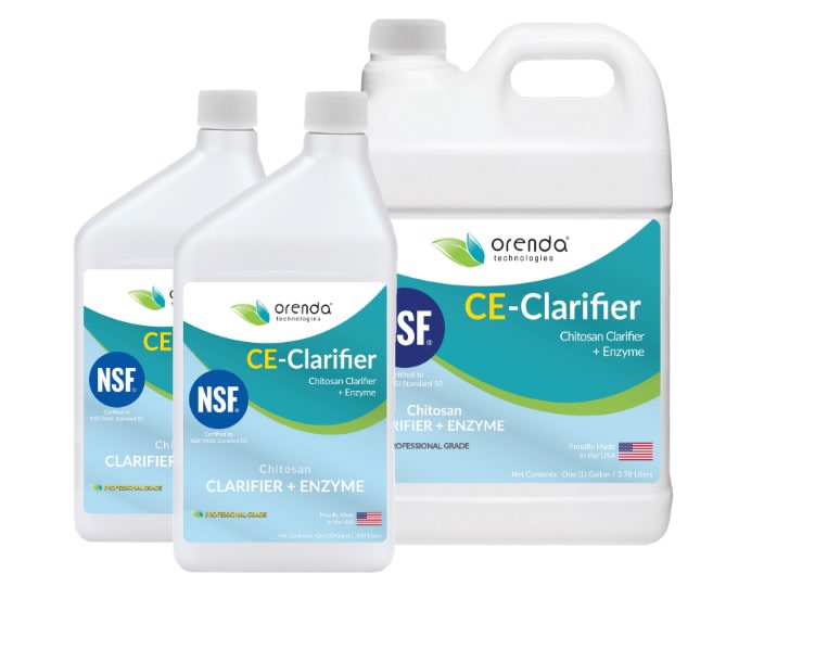 Orenda CE-Clarifier Chitosan Clarifier Plus Enzyme , 1 Gallon Bottle, 4/Case