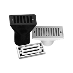 Pentair 2in x 4in, 3-Bar Frame & Grate, White  