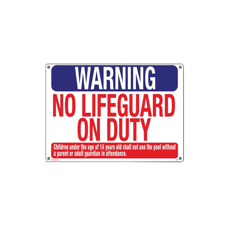 Poolmaster Sign-"Warning No Lifeguard" - product image