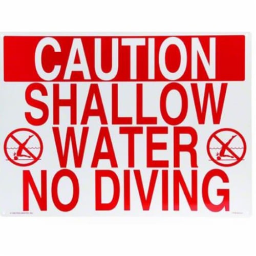 Poolmaster Sign-"Shallow Water- - product image