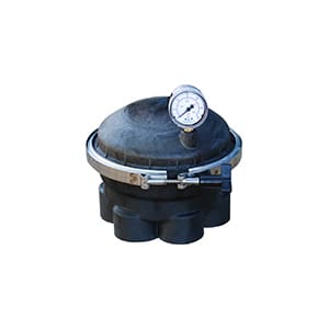 Paramount In-Floor Water Valves Valve Shell 6 Port 2in Black   