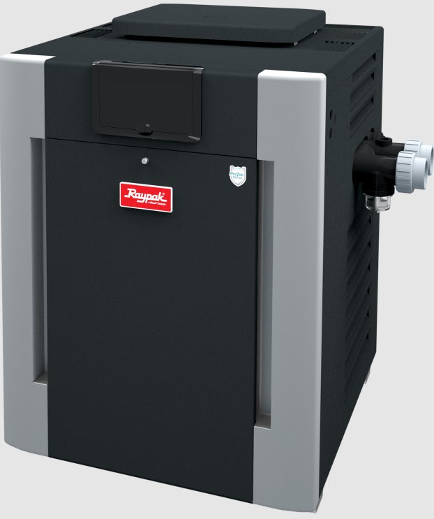 Raypak 336K BTU Heater P-R336A-En-C - Natural Gas - 2-6K' - Copper W/Polymer Headers - product image