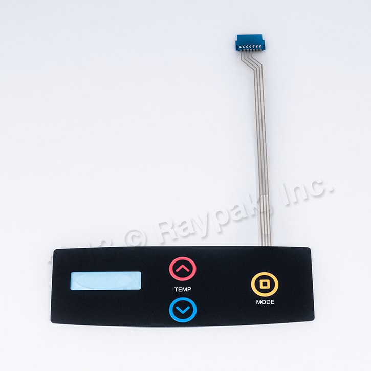 Raypak Switch Membrane Decal  