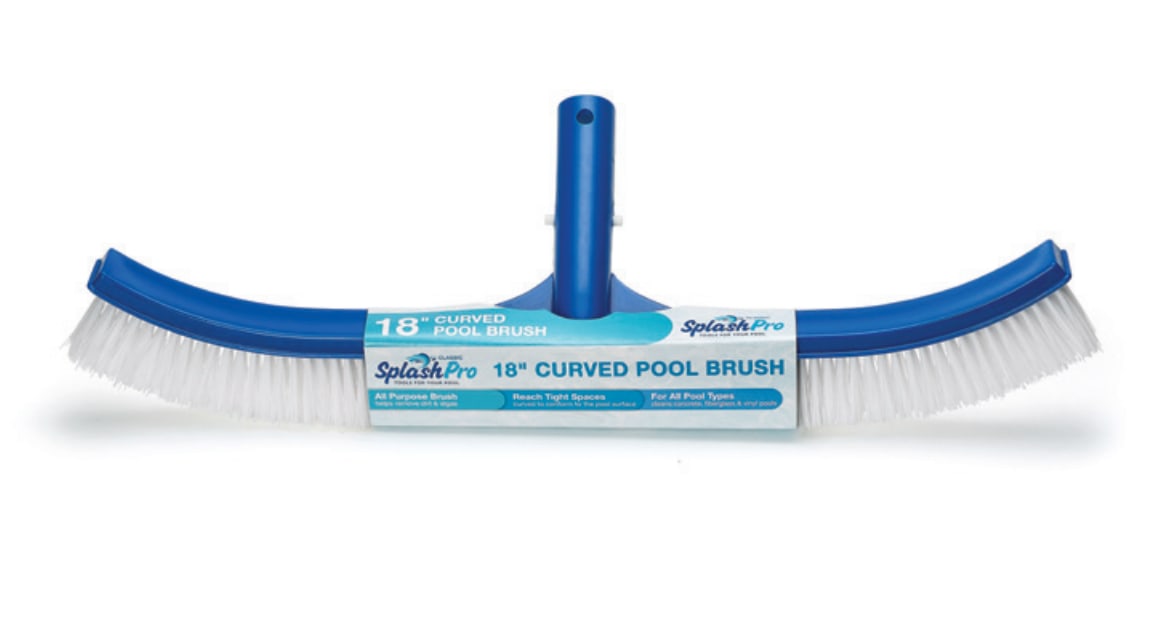 SplashPro 18" Curved Wall Brush - Plastic Back image 2