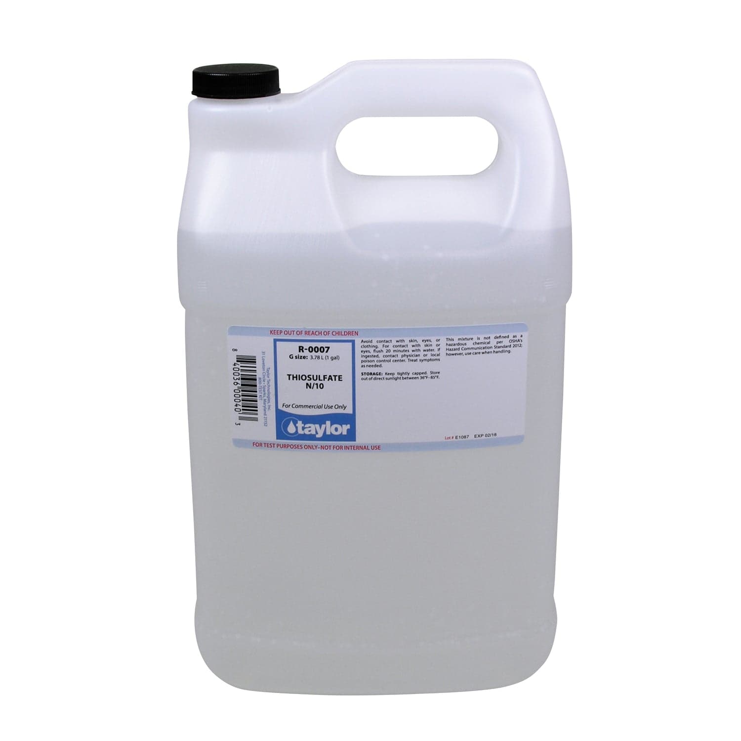 1 Gallon Taylor Thiosulfate N/10 - product image