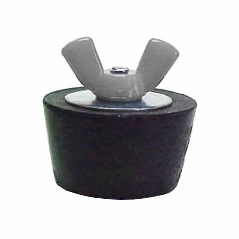Winter Rubber Expansion Plug #11 w/ Gray Nylon Wing Nut for 2in Pipe