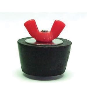 Winter Rubber Expansion Plug #9 w/ Red Nylon Wing Nut for 1-1/2in Pipe