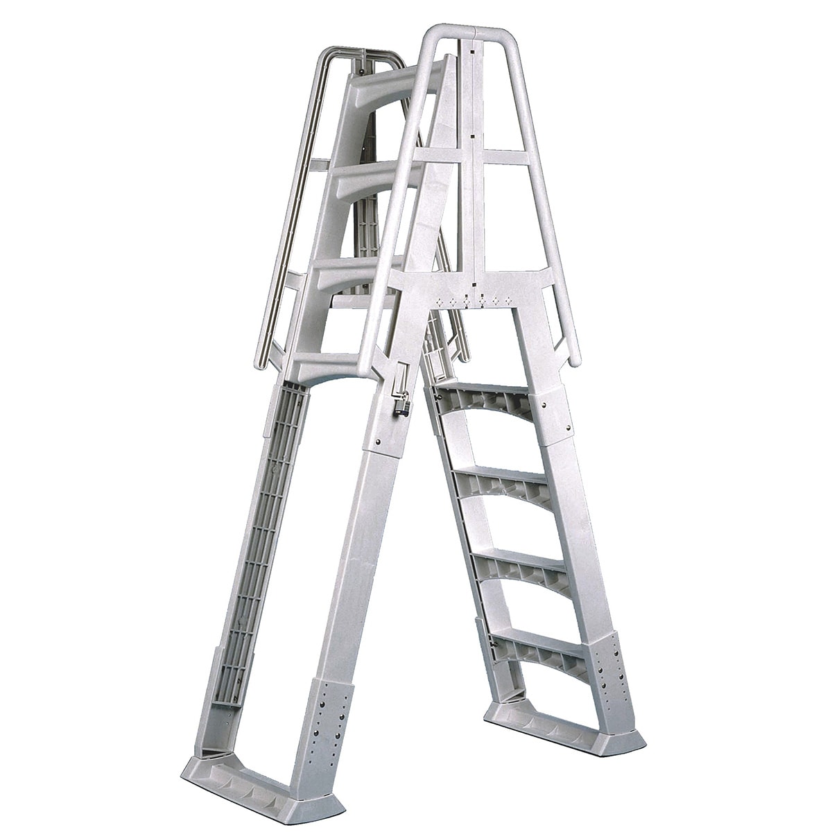 VWC White A-Frame Ladder w/ Anti-Entrapment Barrier, Fits 48" - 56" ABG Pools, 300 lb - product image