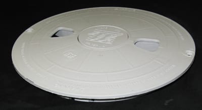 Waterway 9-7/8in Round Renegade Skimmer Lid & Mounting Ring Assembly, White 5 40-6470WW