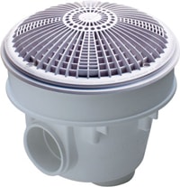 Waterway 8in Sump Assembly,  2in S - with 8in Tru Flo Drain Cover, White, Vinyl  