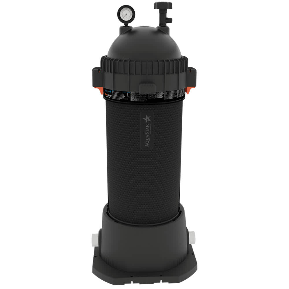 AquaStar Pipeline Cartridge Filter, Small Footprint, Big Filtration, 250 sq. ft, 35,000 gallons  