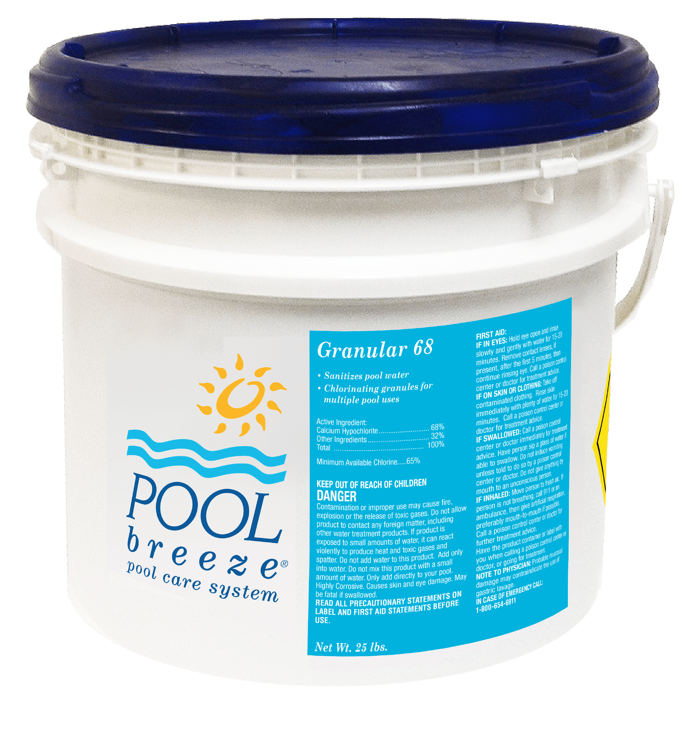 Pool Breeze Granular 68 Cal Hypo 25 lb Pail - product image