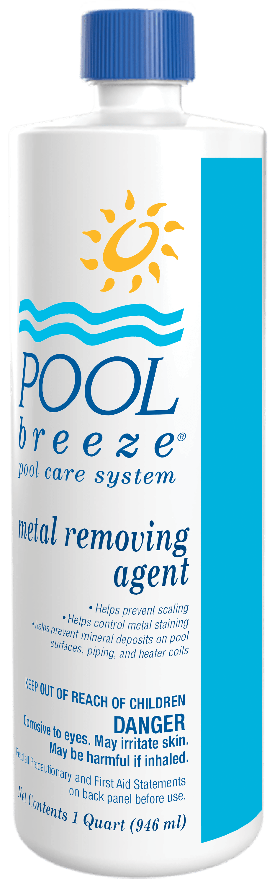 Pool Breeze Metal Removing Agent 1 Quart Bottle, Available 12/Case - product image