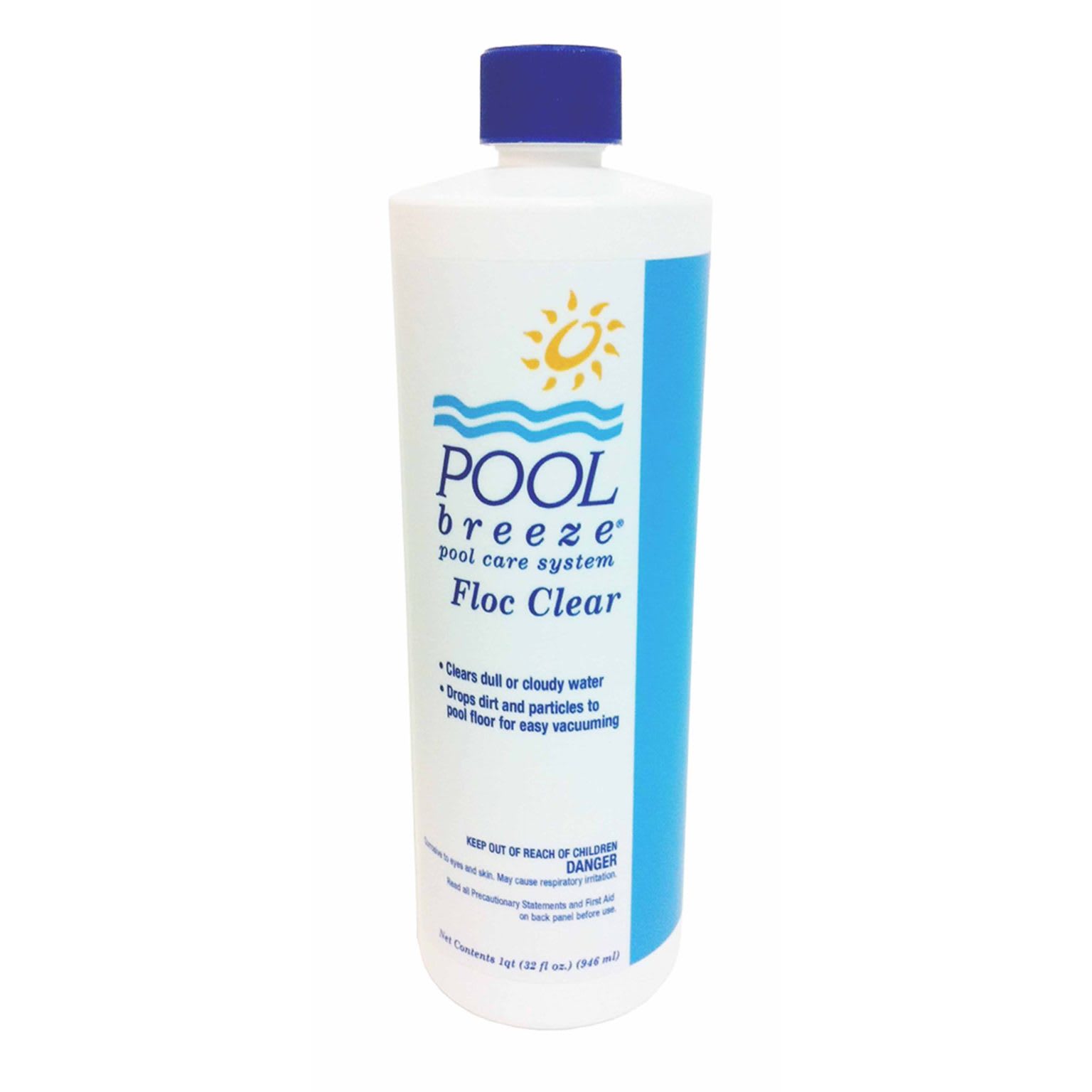 Pool Breeze Floc Clear Clarifier 1 Quart Bottle, Available 12/Case - product image