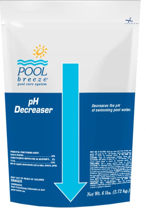 Pool Breeze pH Decreaser 6 lb Bag, Available 8/Case - product image