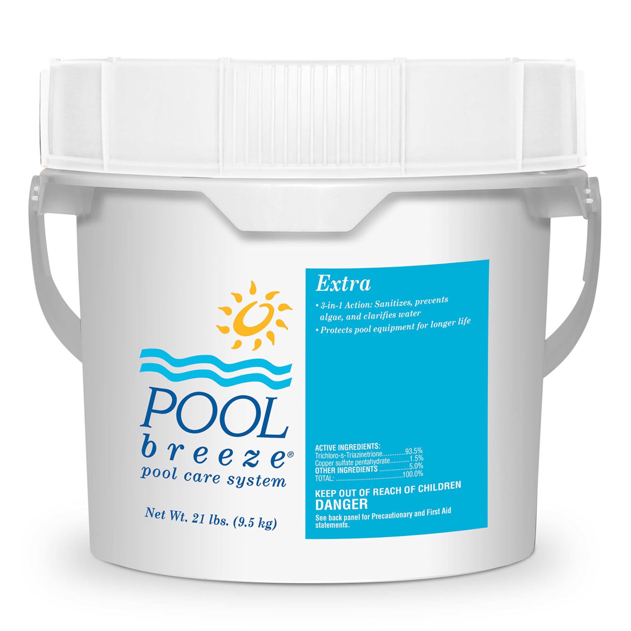 Pool Breeze Extra Extra is an all-in-one tablet 21 lb pail - product image