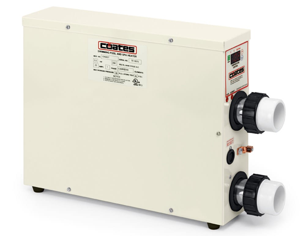 Coates Single Phase Pool And Spa Heater - Electric Pool And Spa Heater -  5.5 Kw 240V 23 Amps 5.5 Kw 240V 23 Amps - product image