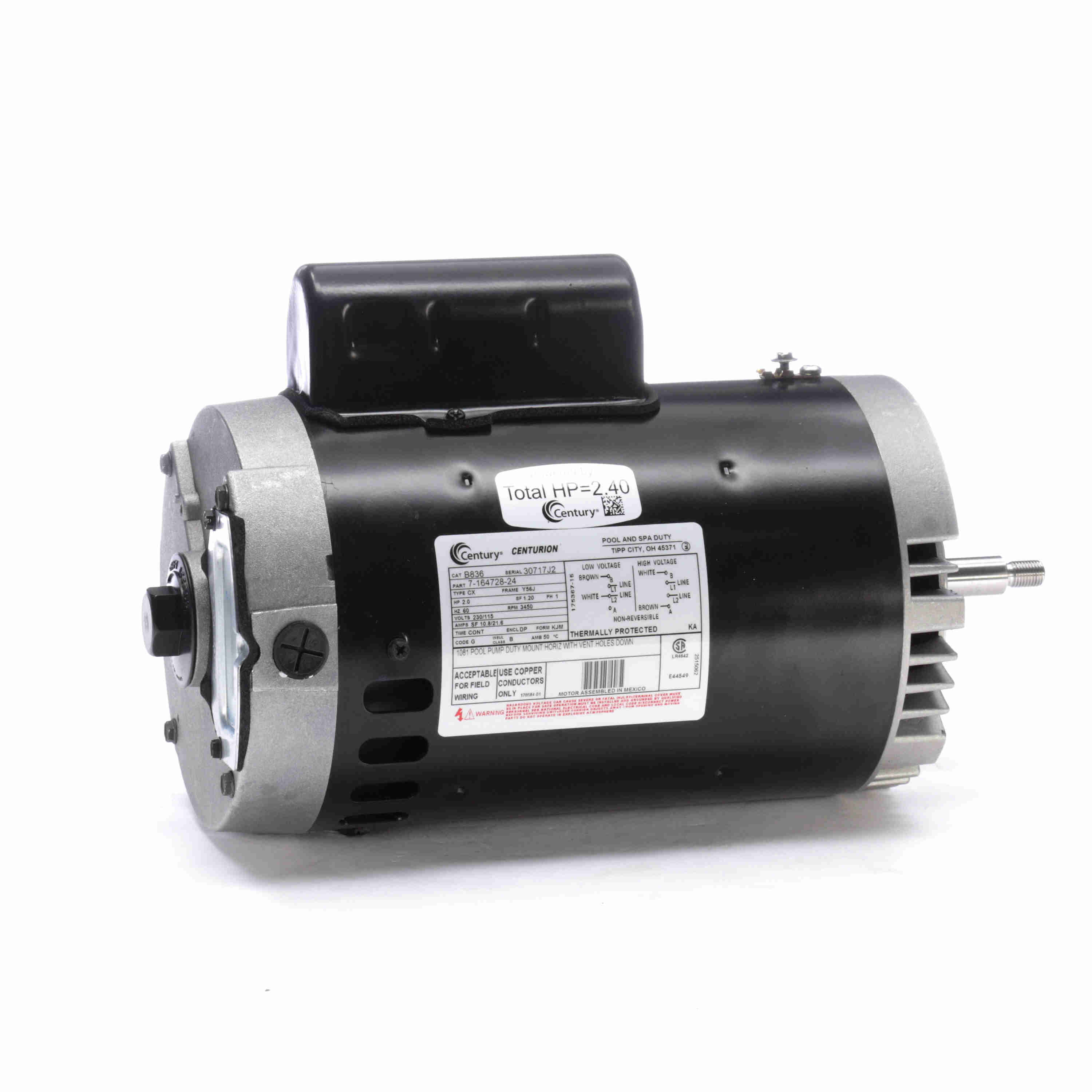 Century 2 HP Motor image 3