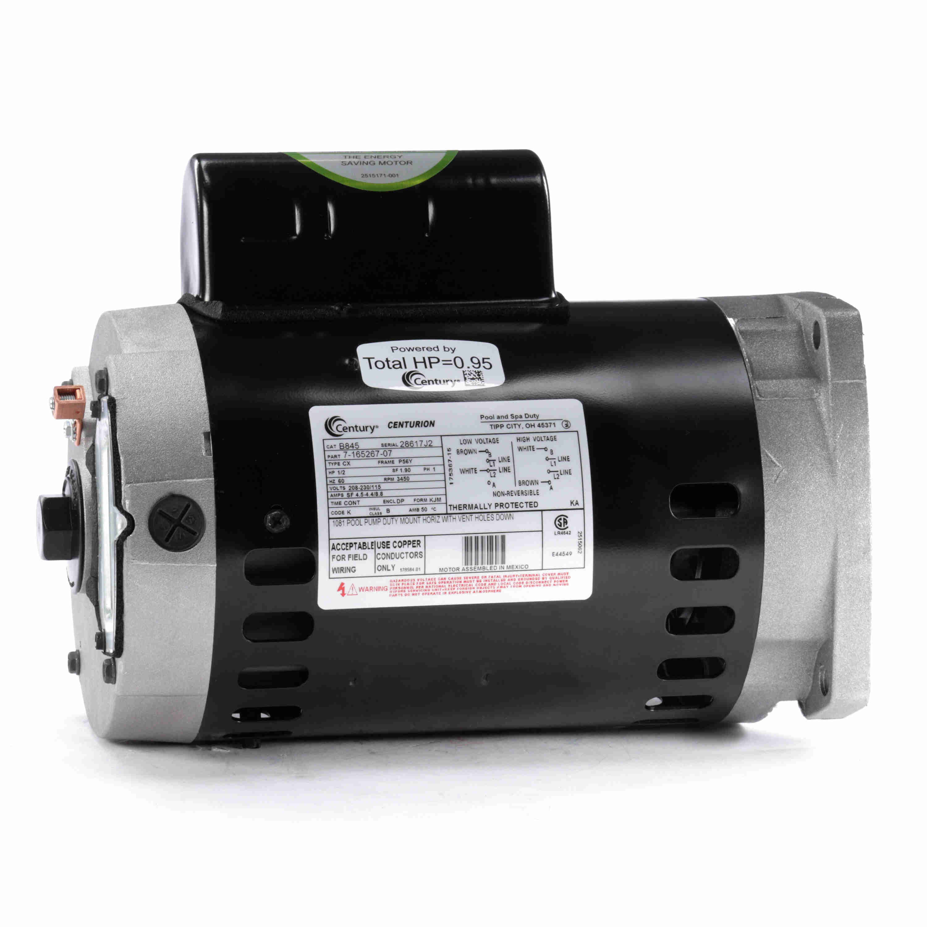 Century 1/2Hp 56Y Square Flange E-Plus image 3