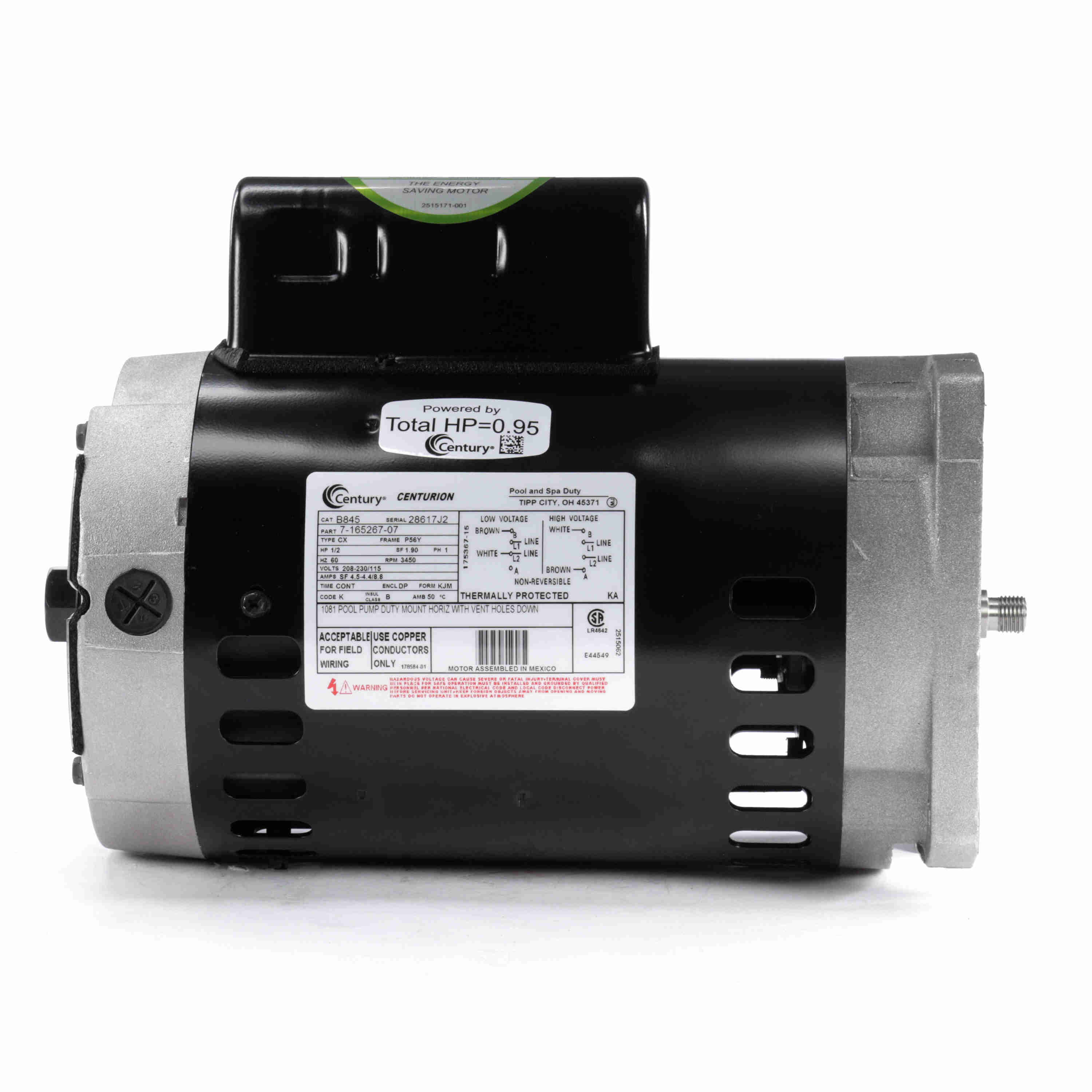 Century 1/2Hp 56Y Square Flange E-Plus image 4