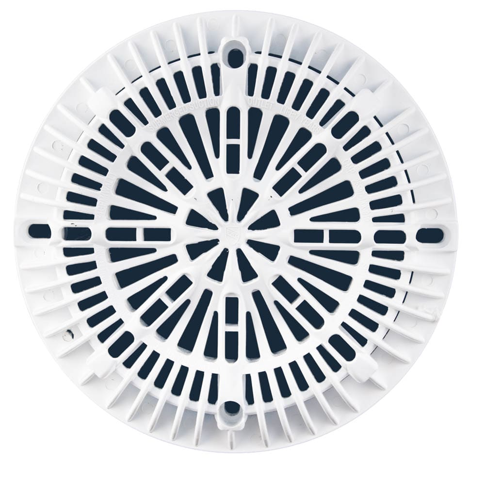 CMP 8" Galaxy Drain Cover With Screw Pack,Wh image 4