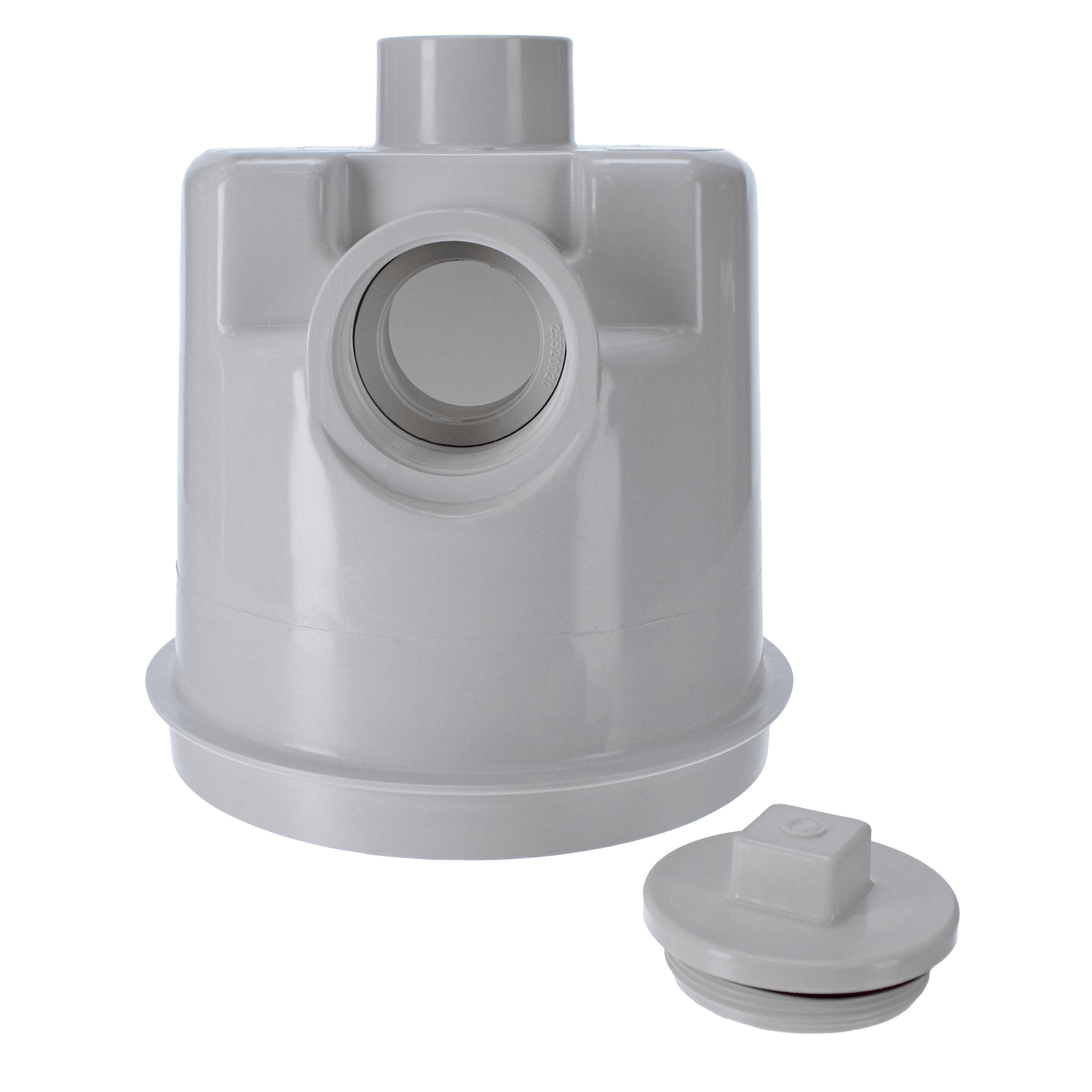 CMP Gunite Main Drain Sump Side and Bottom Port 2" FIPx 1.5in FIP White image 2