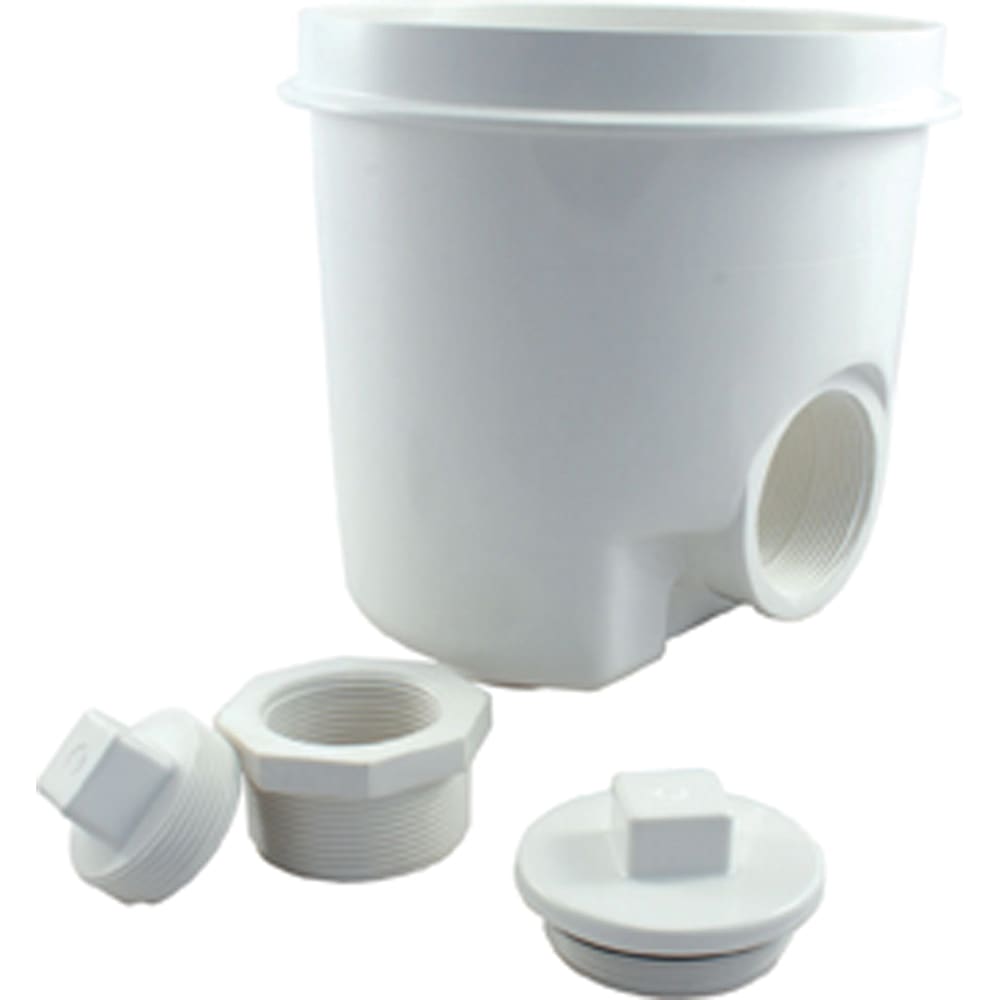 CMP Gunite Main Drain Sump Side and Bottom Port 2" FIPx 1.5in FIP White image 3