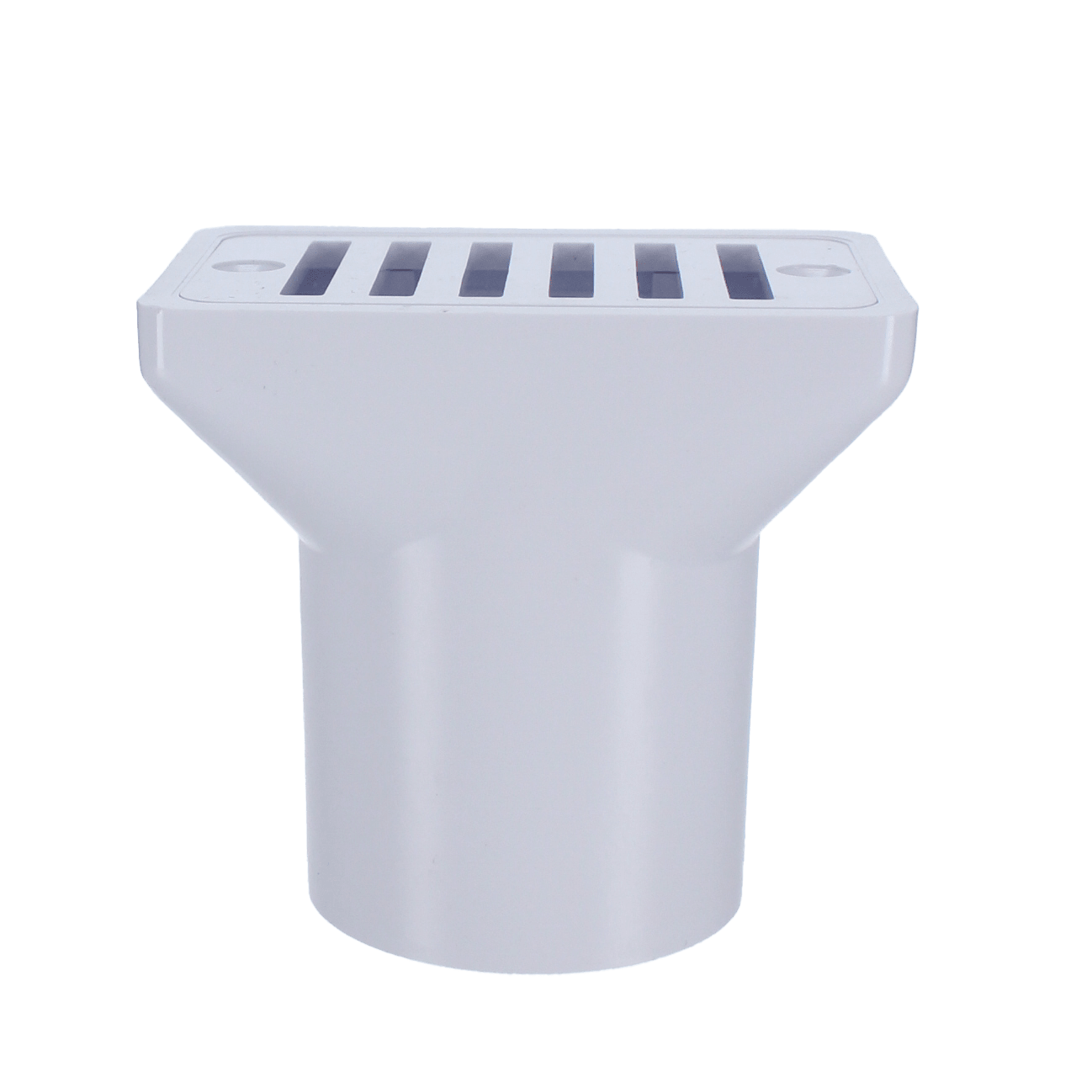 CMP Gutter Deck Drain White Fip X Soc , 2" X 2" image 2