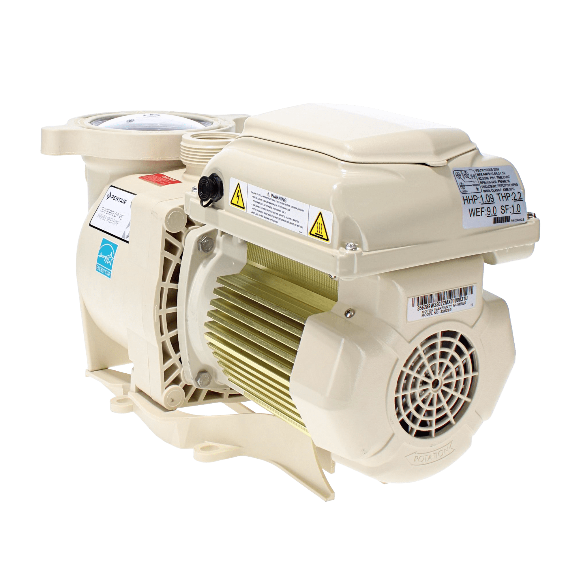 Pentair SuperFlo Variable-Speed Residential Pool Pump 2.2 hp 115/230V | EC-342001 image 5