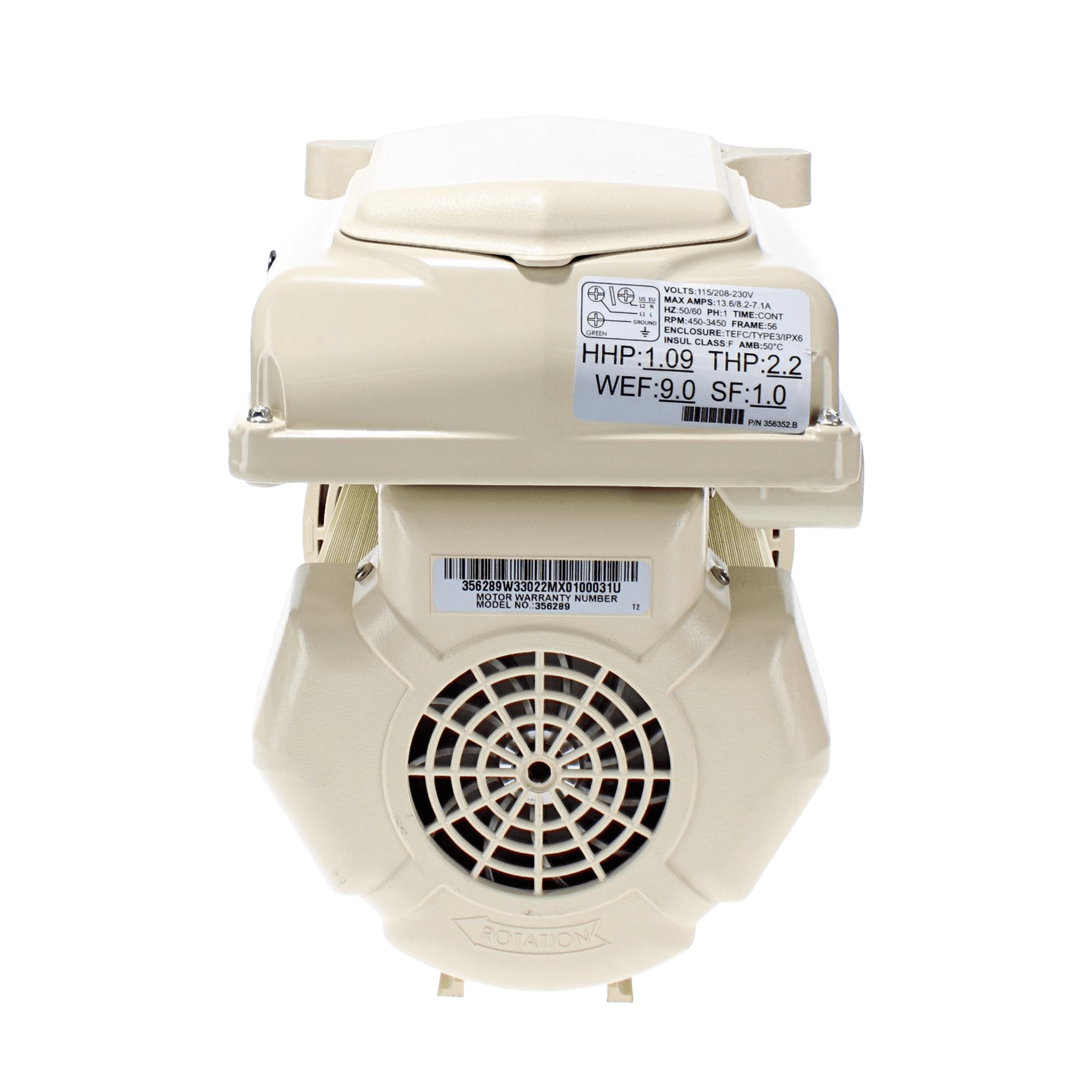 Pentair SuperFlo Variable-Speed Residential Pool Pump 2.2 hp 115/230V | EC-342001 image 10