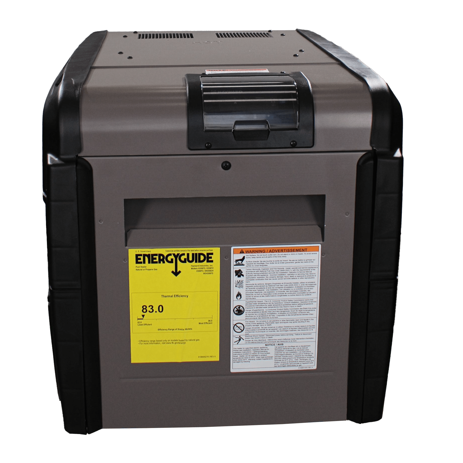 Hayward Universal H-Series Natural Gas Heater 200,000 BTUs, Low NOx W3H200FDN image 2