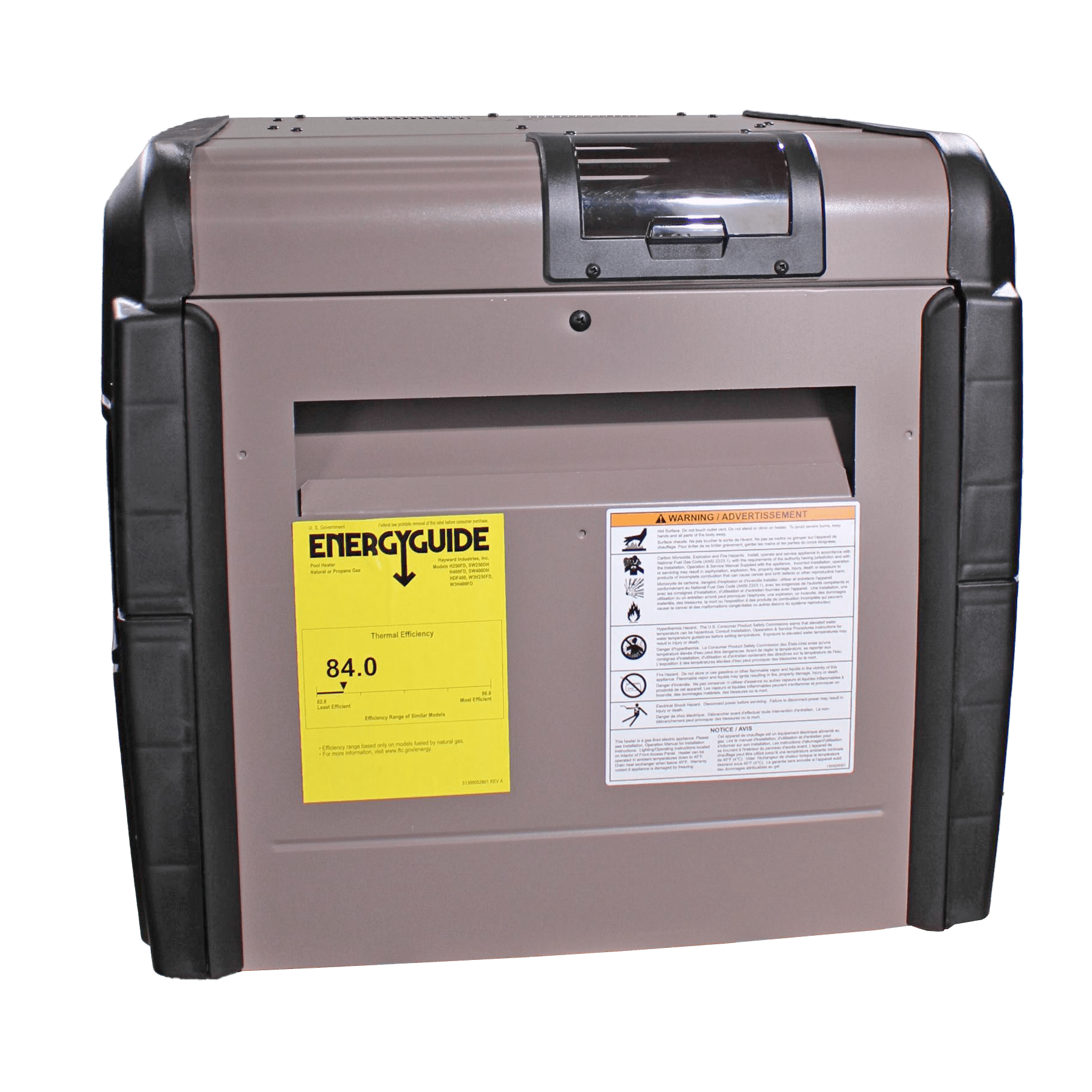 Hayward Universal H-Series Natural Gas Heater 250,000 BTUs, Low NOx W3H250FDN image 2
