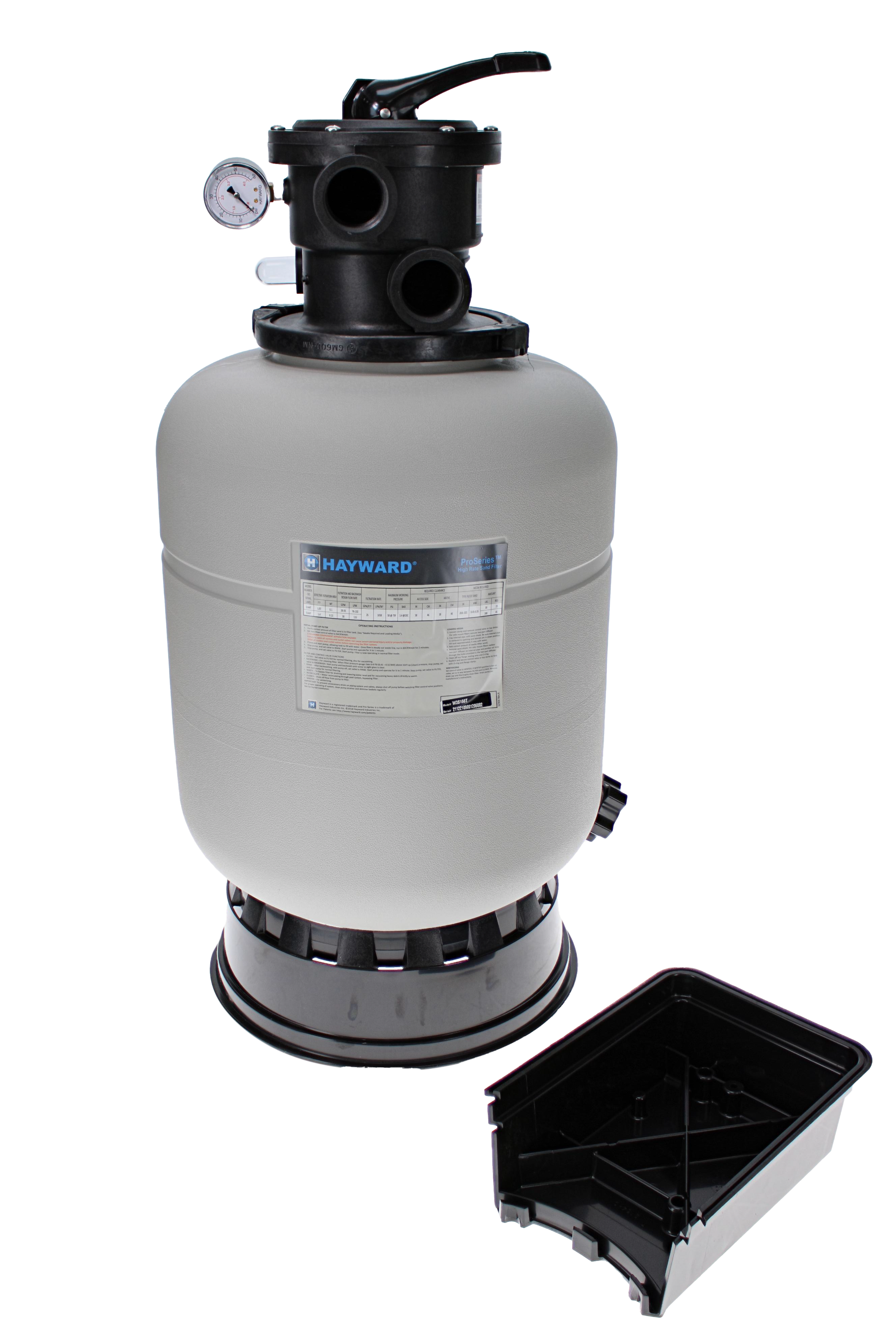 Hayward ProSeries 16" Sand Filter Top Mount w/ Valve W3S166T - product image