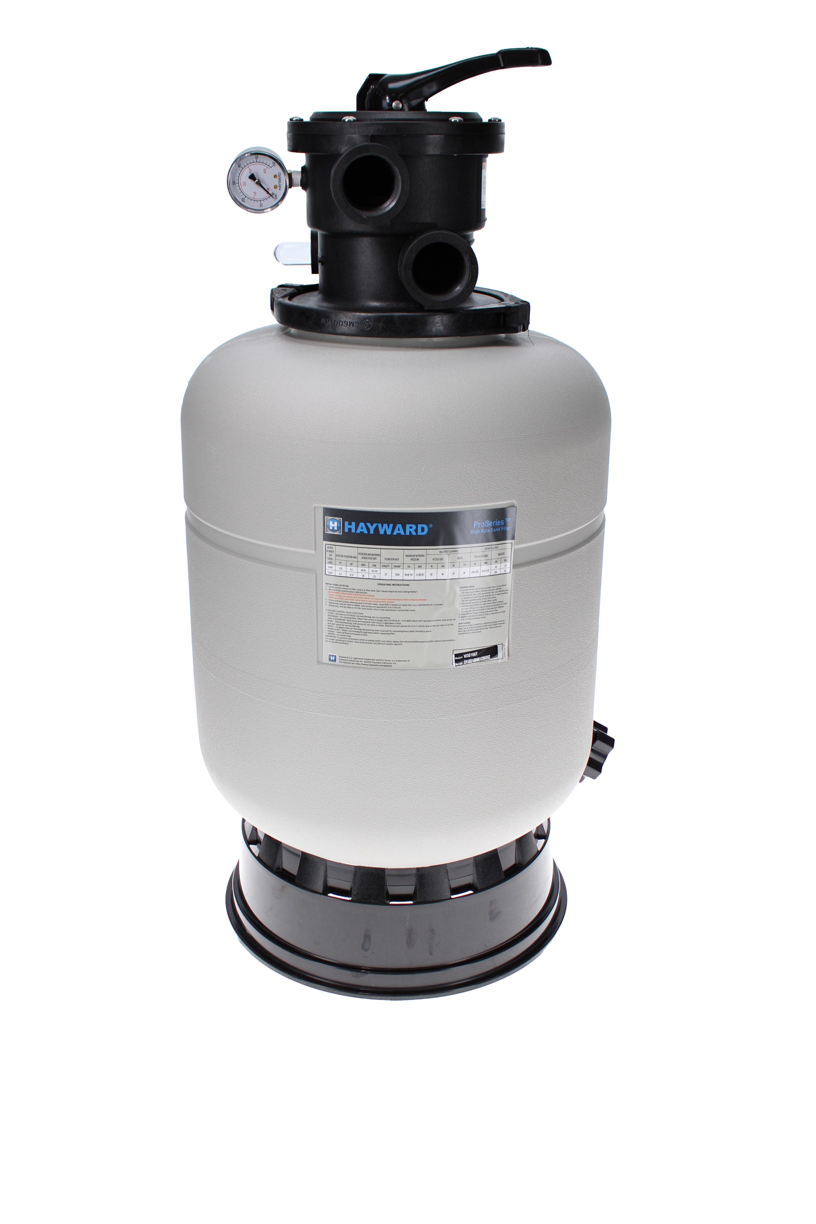 Hayward ProSeries 16" Sand Filter Top Mount w/ Valve W3S166T image 4