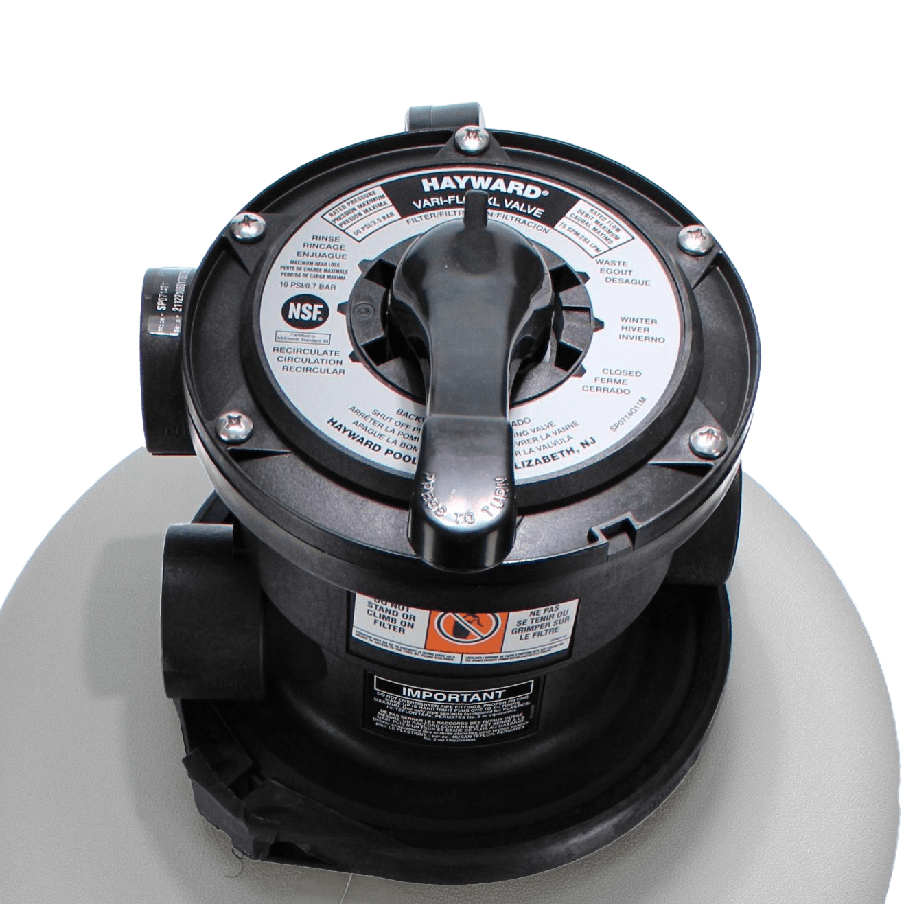 Hayward ProSeries 16" Sand Filter Top Mount w/ Valve W3S166T image 6
