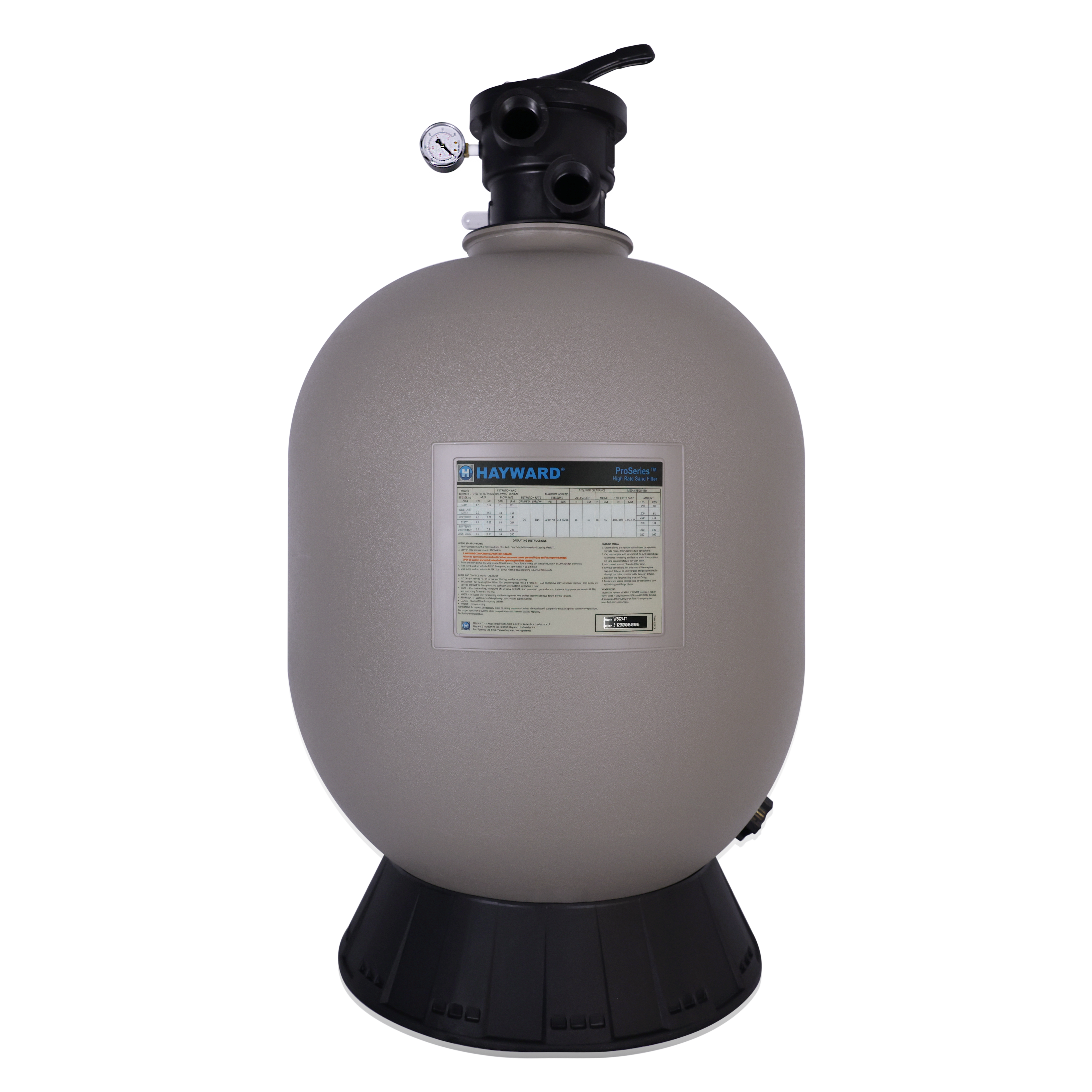 Hayward ProSeries 24" Sand Filter Top Mount W3S244T - product image