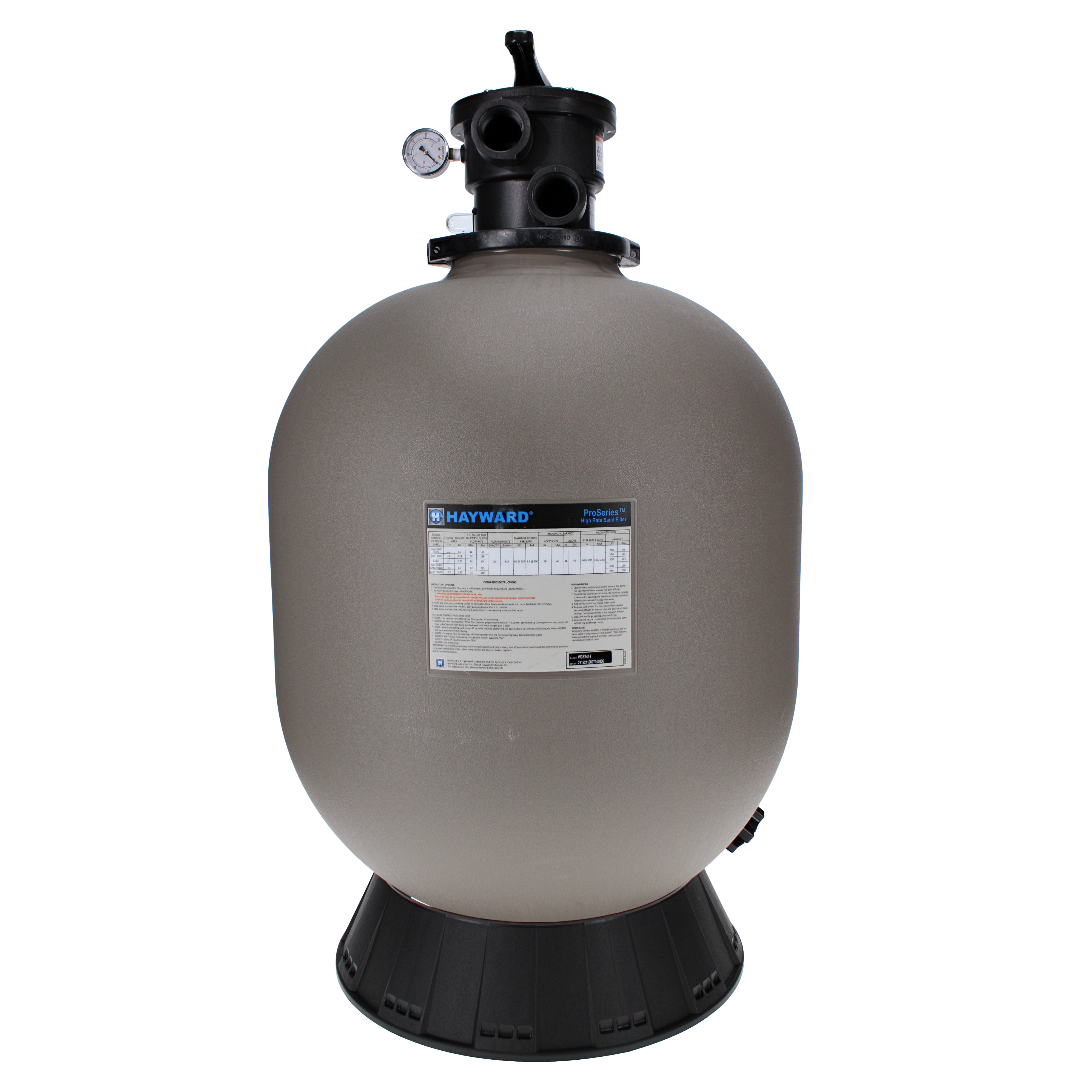 Hayward ProSeries 24" Sand Filter Top Mount W3S244T image 2