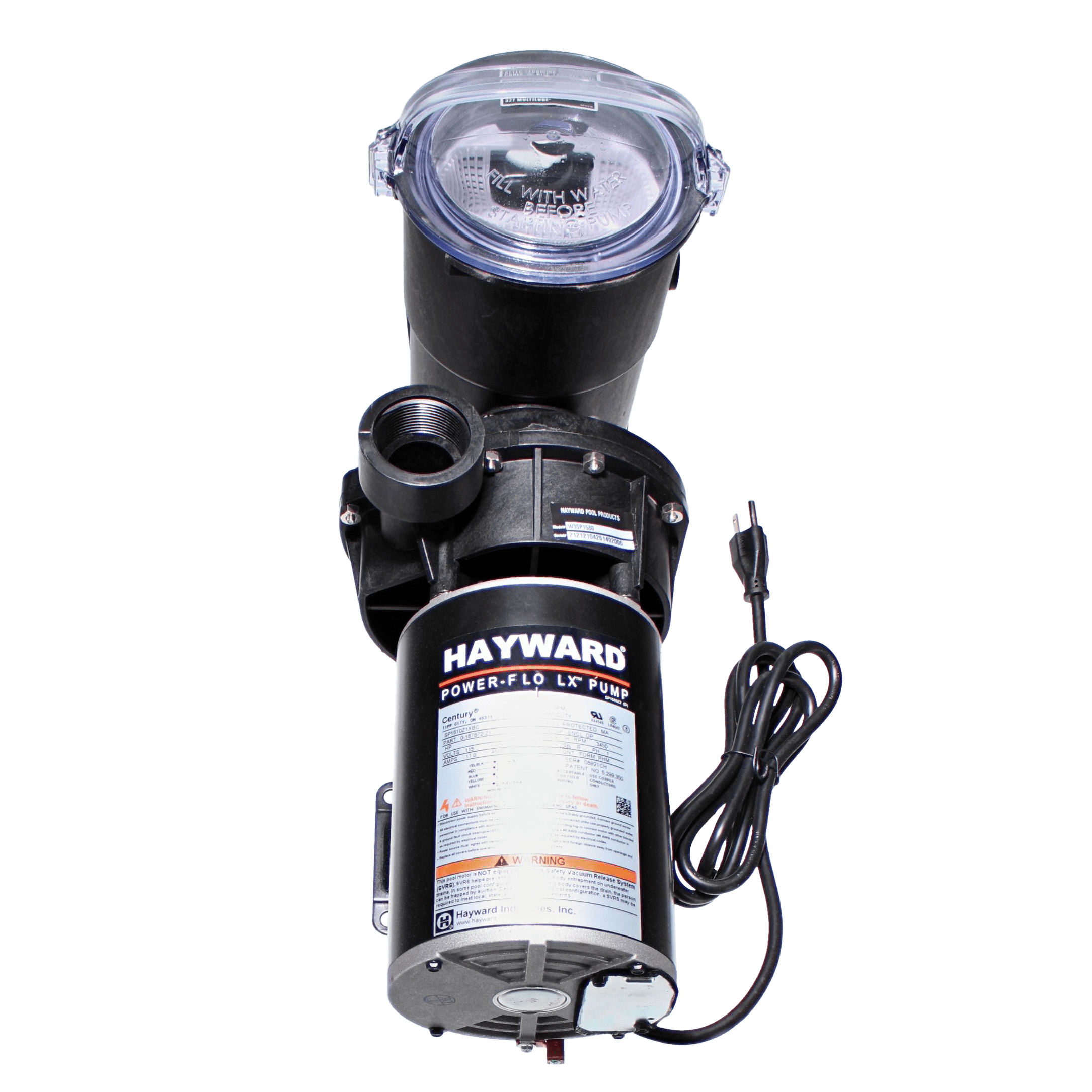 Hayward Power-Flo LX High Efficiency 1 HP Pool Pump w/ 6' Cord W3SP1580 image 2