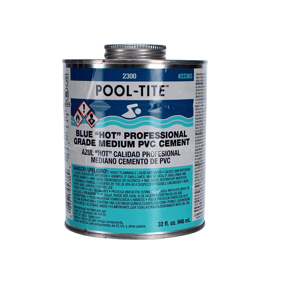 Oatey Pooltite Blue Glue(1/4 Pt) image 3