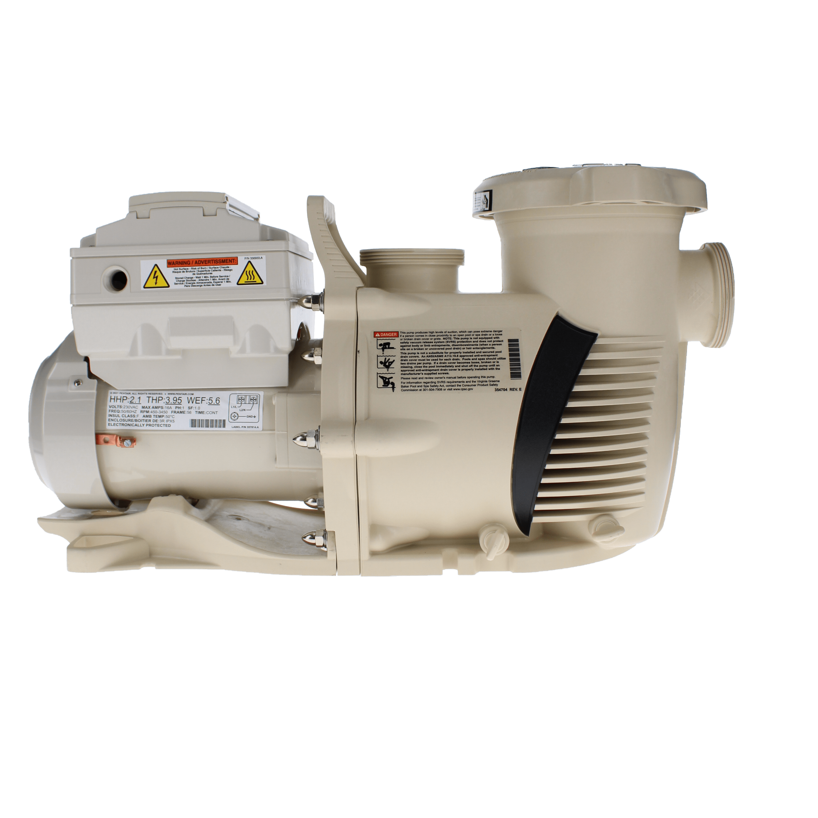 Pentair IntelliFlo XF VS 3.95 THP In-Ground Pump, Variable Speed image 5