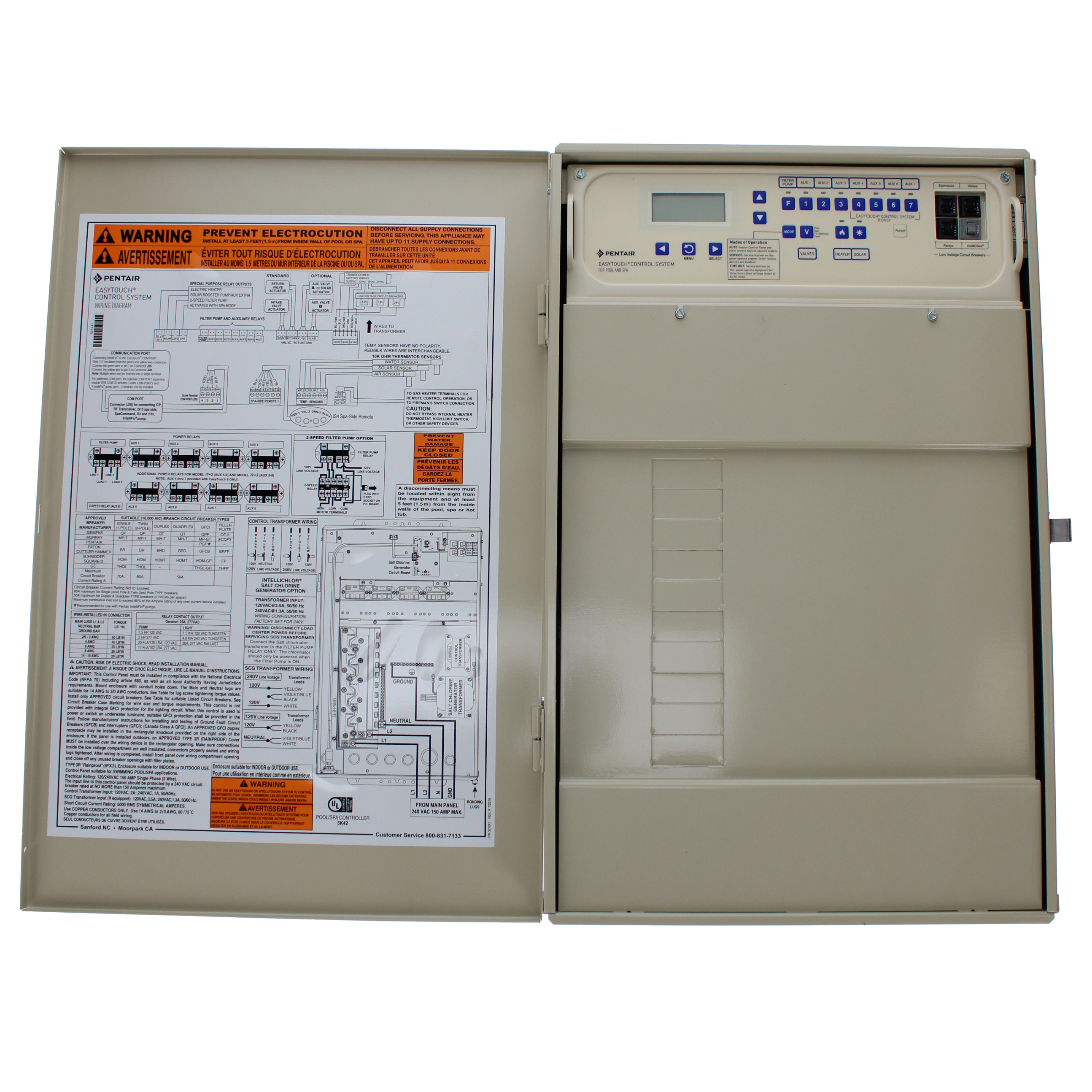 Pentair EasyTouch Pool/Spa Control System w/ Salt Chlorine Generator & IC40 Cell | EC-520545 image 2
